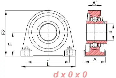 Ekspresowa dostawa Zespół z oprawą żeliwną UCPG.210 SNR